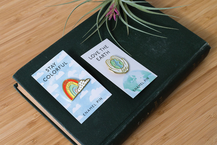 Stay Colorful Rainbow Enamel Pin