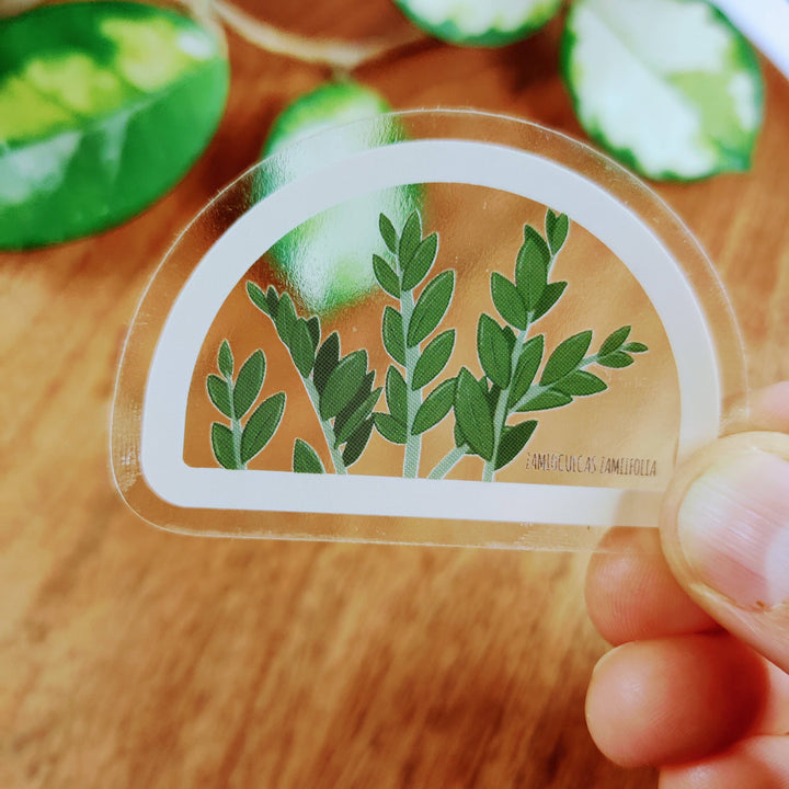 Clear ZZ Plant Sticker