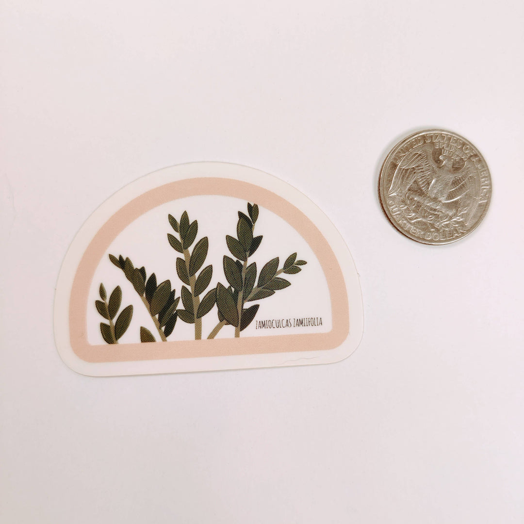 Clear ZZ Plant Sticker