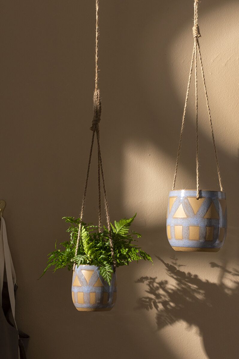 ceramic plant hanging pots Enola Hanging Pot 6.5" x 6.5"