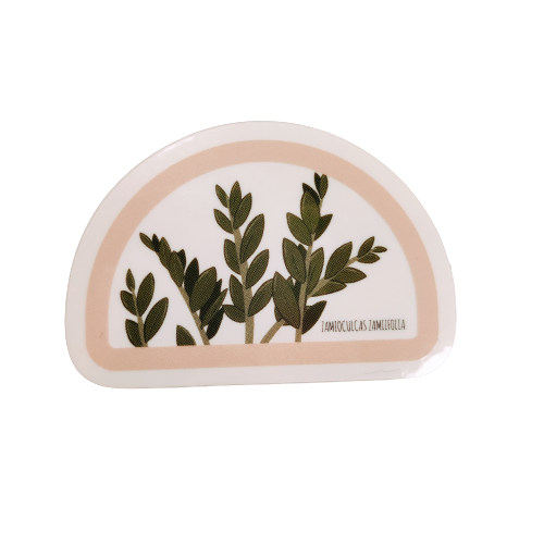 Clear ZZ Plant Sticker
