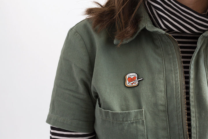 Spread Love Enamel Pin
