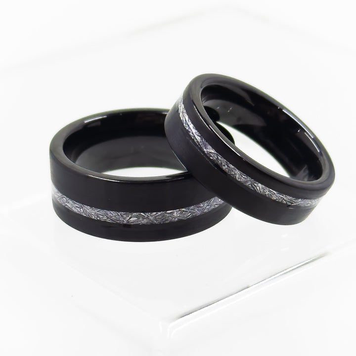 Meteorite Flat-Edge Fashion Ring