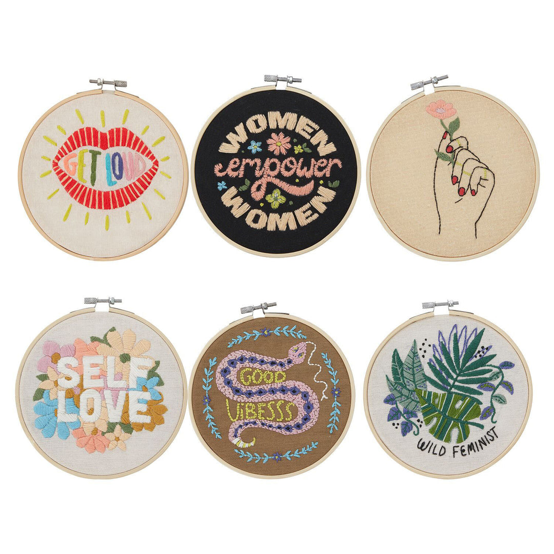 Flower Power DIY Embroidery Kit
