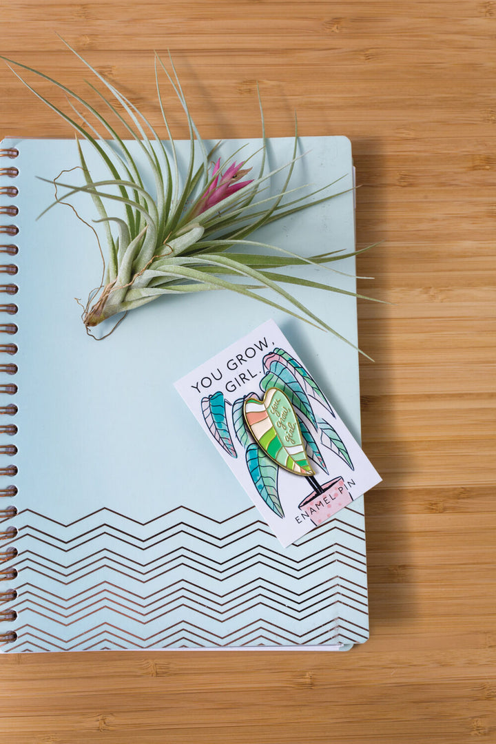 You Grow Girl Enamel Pin