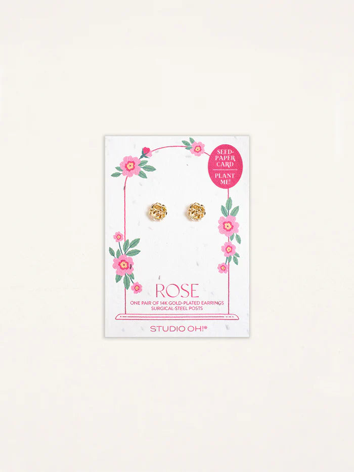 Rose Bloom Earrings