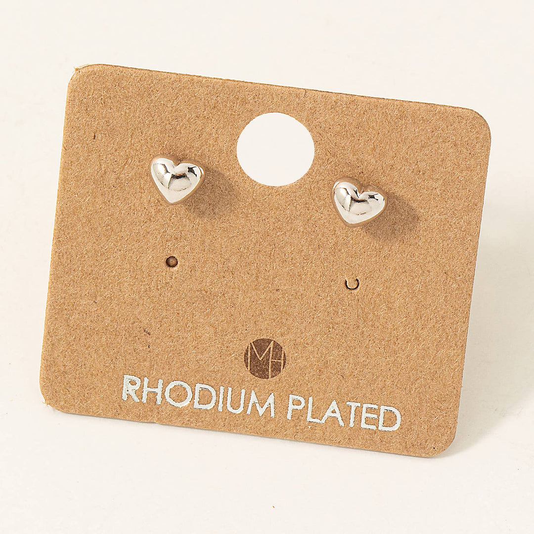 Mini Heart Stud Earrings