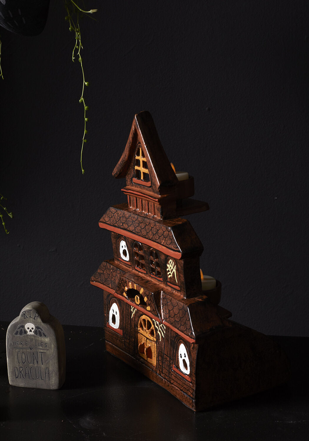 Haunted House Candle Holder