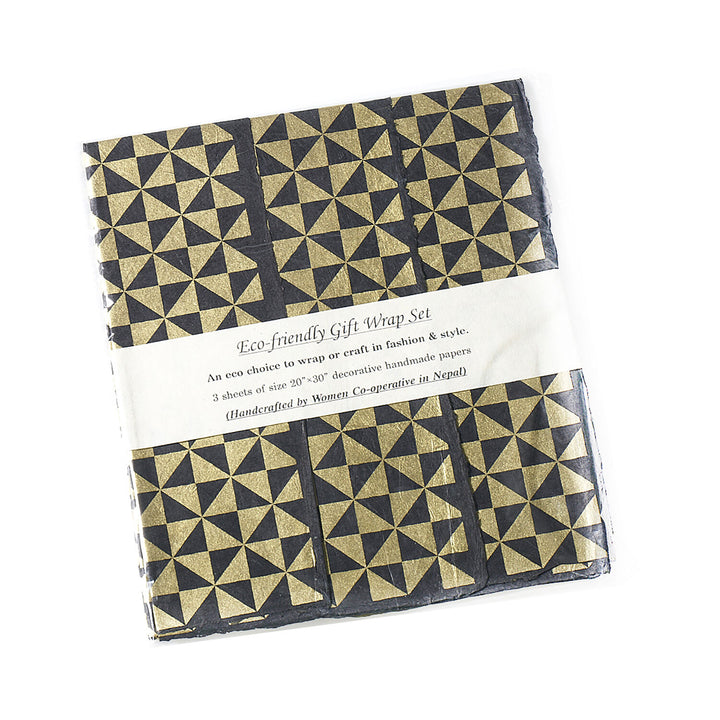 Eco Friendly Gift Wrap - 3 Sheets - 20”x30”