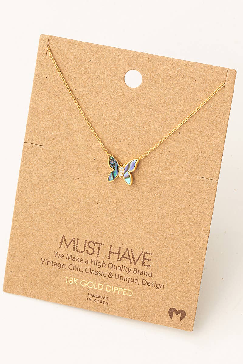 Mini Butterfly Pendant Necklace