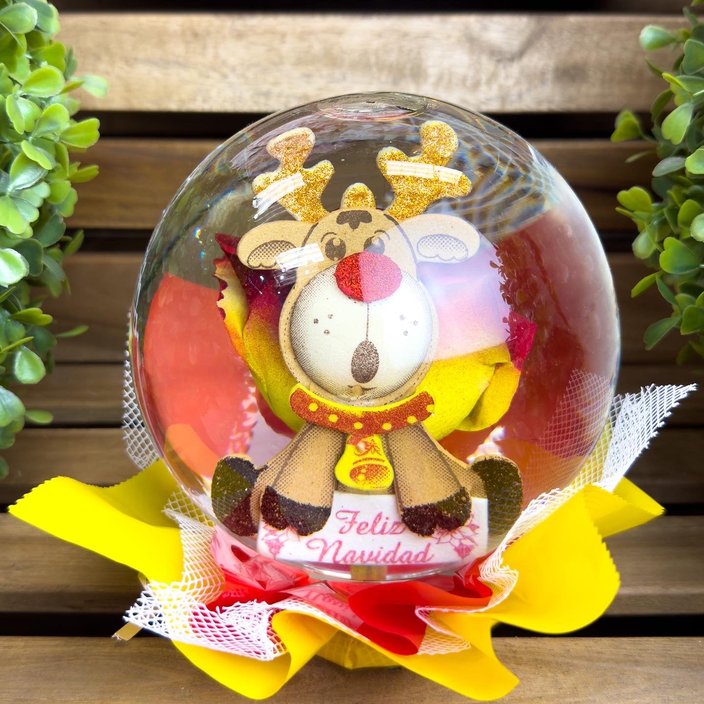 Magma Glass Studio【ランタングローブ】Amber Mirror
