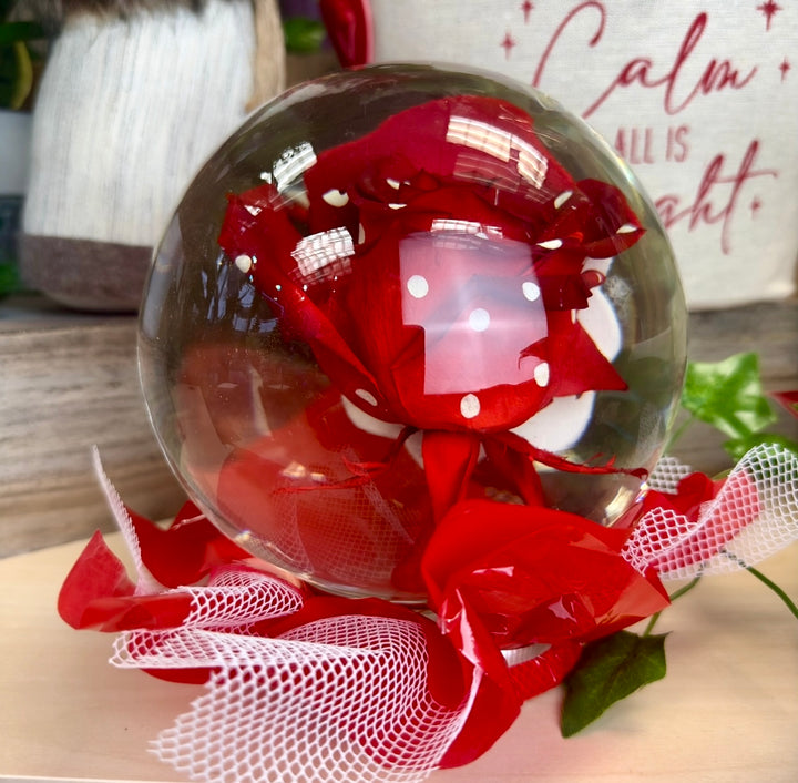 Flower Glass Globe