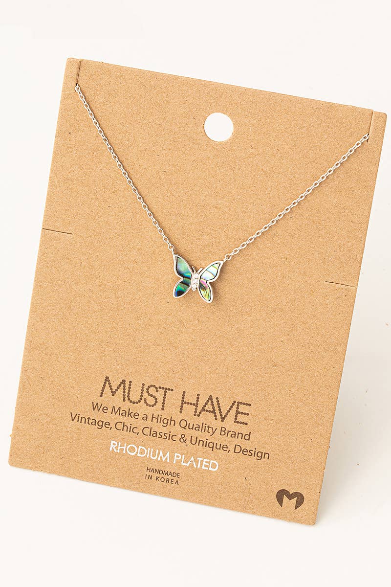 Mini Butterfly Pendant Necklace