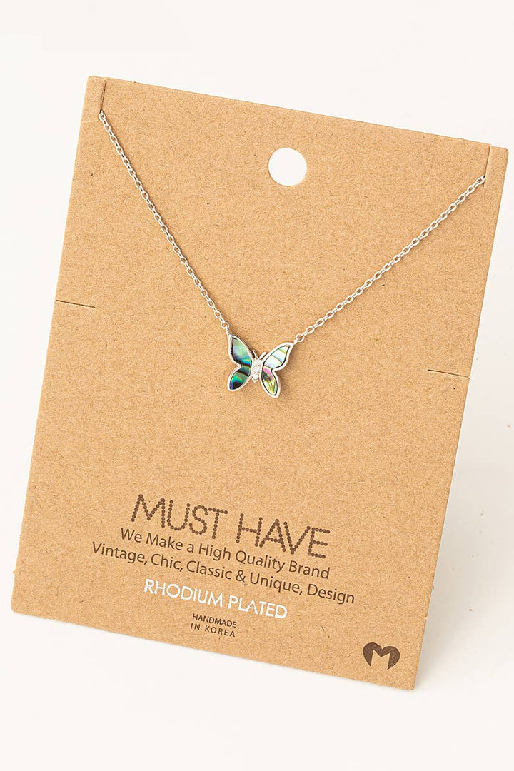 Mini Butterfly Pendant Necklace