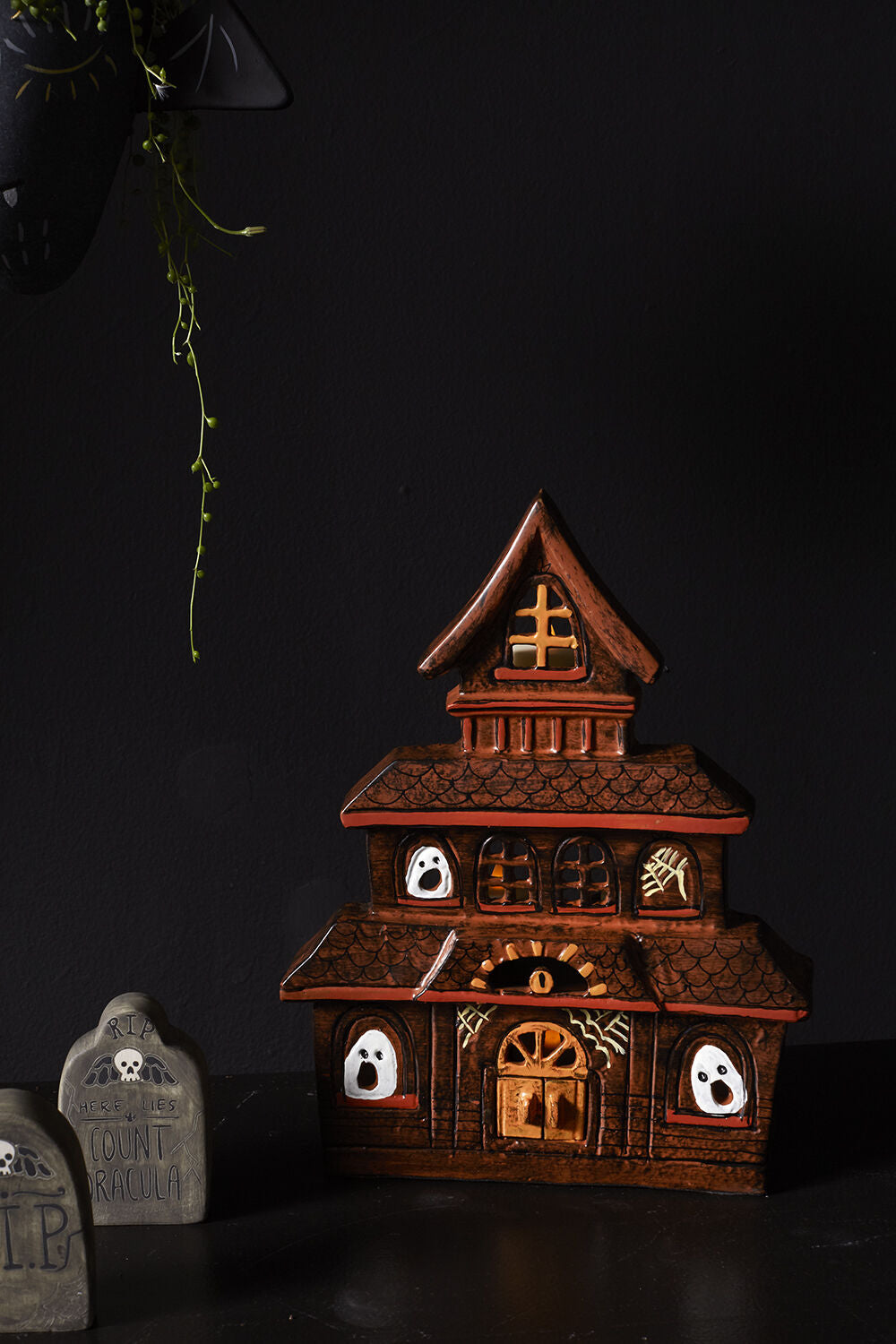 Haunted House Candle Holder