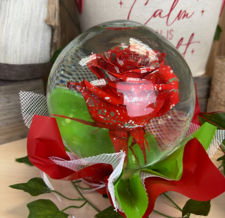 Flower Glass Globe