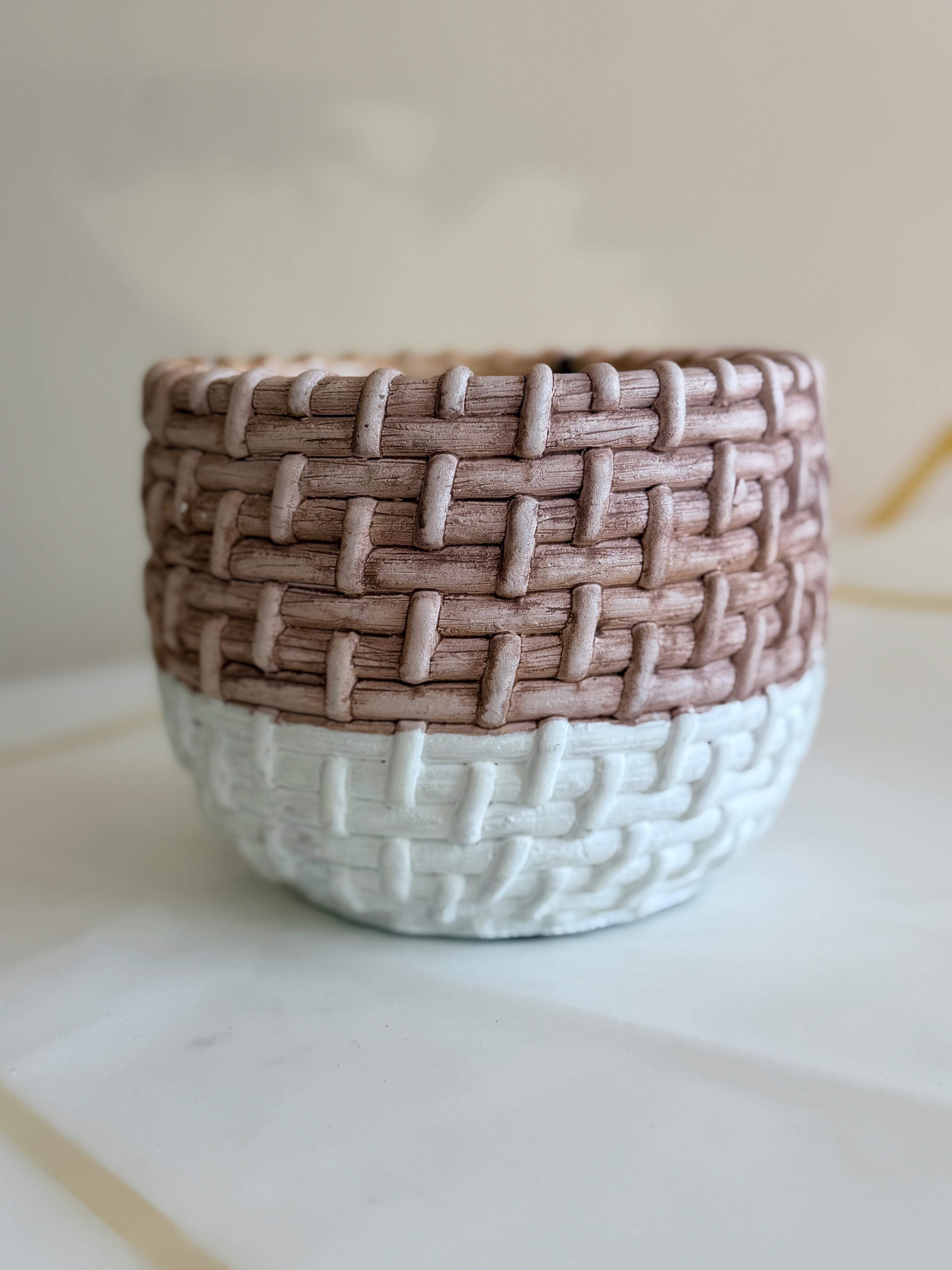 Ceramic Rattan Pot – Urban Botany