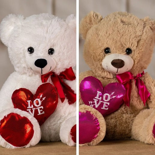 20" Cupid Heart Bear