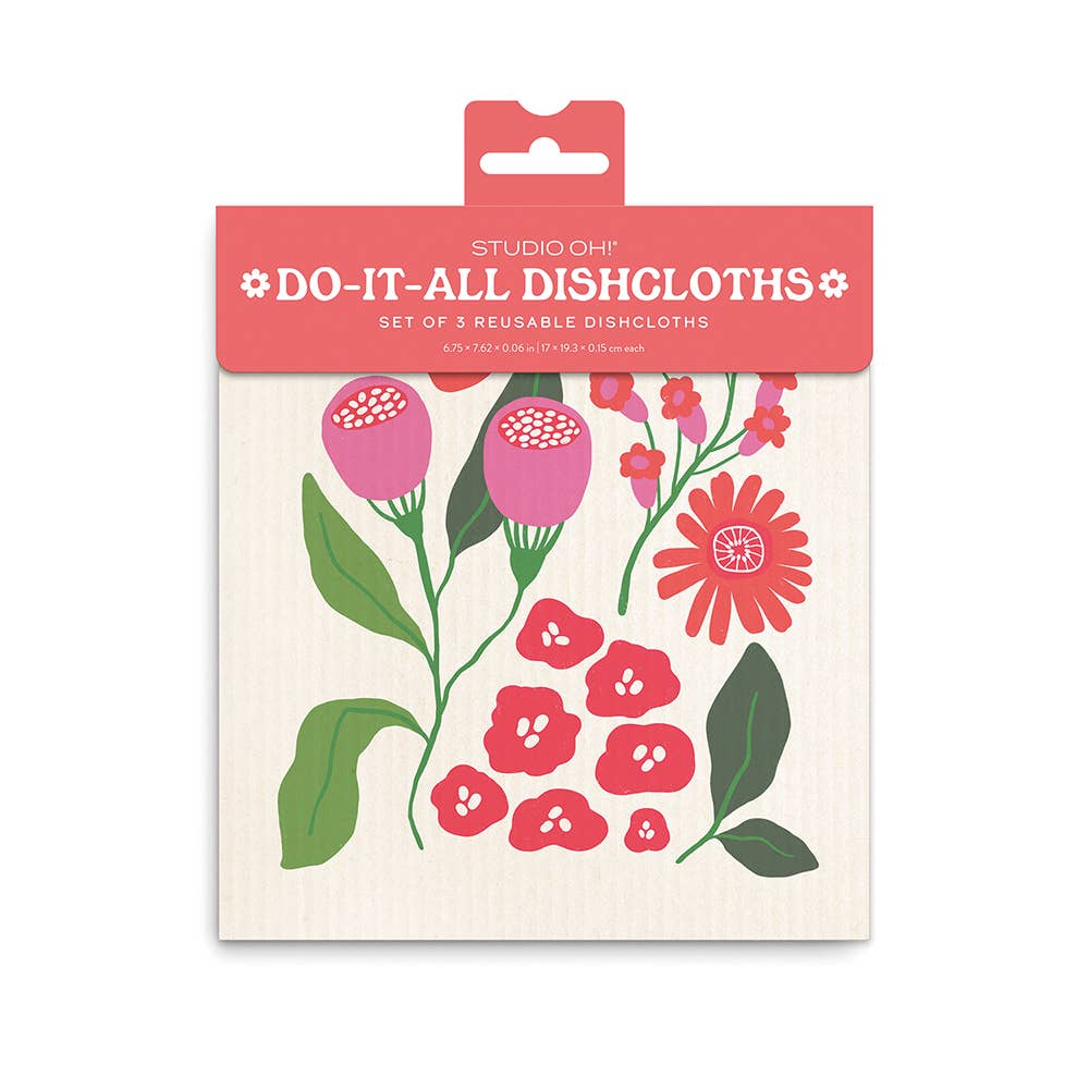 Botanical Bliss Do-It-All Dishcloths