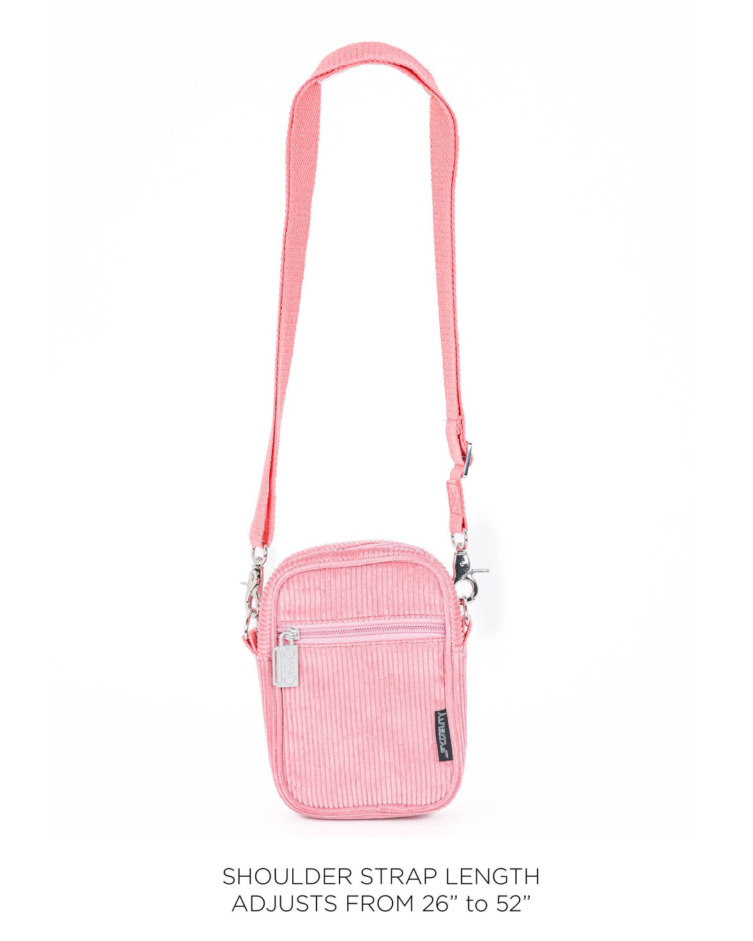 Crossbody Mini Brick Bag | Corduroy Pink