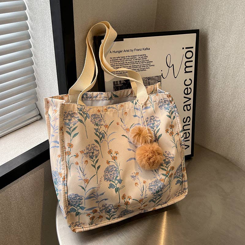 Floral Tote Shoulder Bag