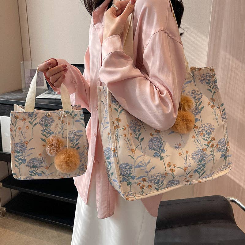 Floral Tote Shoulder Bag